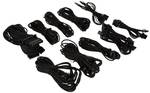 Corsair Premium Individually Sleeved Type 4 Gen 4 PSU Cables Pro Kit Black - Retail: $110