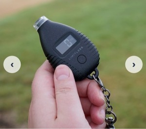 lot 513 image: Limitless Set of 2 Digital Talking Tire Pressure Gauges, Gray