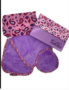 lot 523 image: Campanelli 2-pack Fresh Face Makeup Remover Purple Paisley