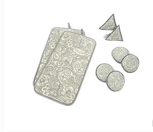 lot 553 image: Microfiber 6-pack Sponge Set w 2 Drying Mats Campanelli Gray