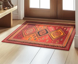 lot 555 image: PHOENIX KILIM GARNET WASHABLE RUG