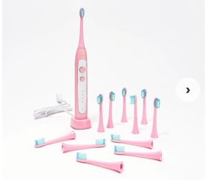 lot 568 image: Soniclean Pro 4800 Rechargeable Toothbrush with 8 Brush Heads