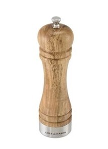 lot 572 image: Cole & Mason Camden Acacia Salt and Pepper Grinder