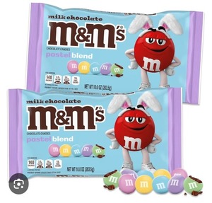 lot 608 image: 2 Pack M&Ms Pastel Blend, 10oz