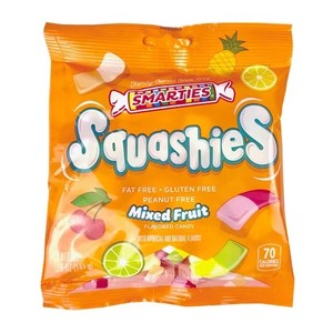 lot 612 image: Smarties Squashies Mixed Fruit Flavor, Gluten Free, Pack of 3