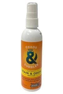 lot 613 image: 2 Pack Chao&Cuddles Enzymatic Stain and Odor Remover, 3oz