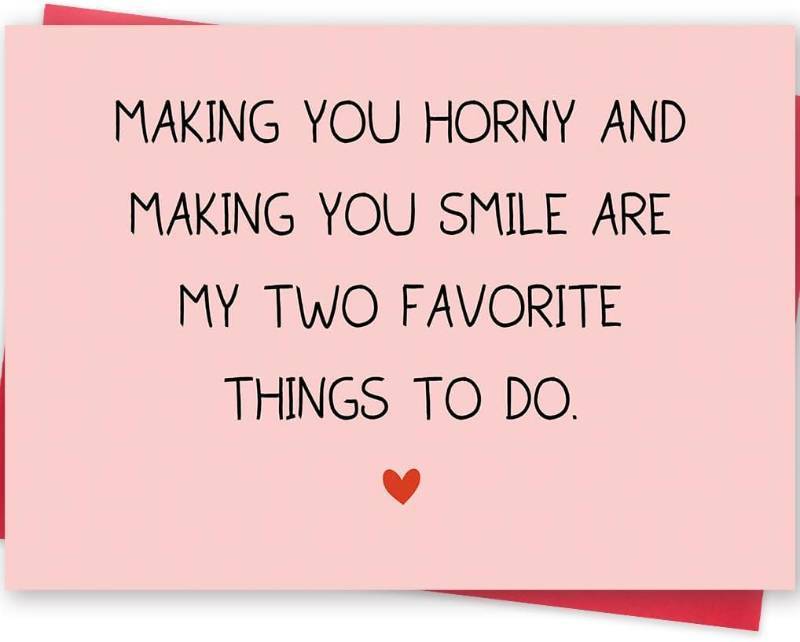 lot 67618 image: Missonemi Funny Valentines Day Gifts for Him Her, Valentines Day Card, Sexy Valentines Day Gifts for Boyfriend, Naughty Birthday Card for Men, Anniversary Card for Husband, Vday Card, Love Card