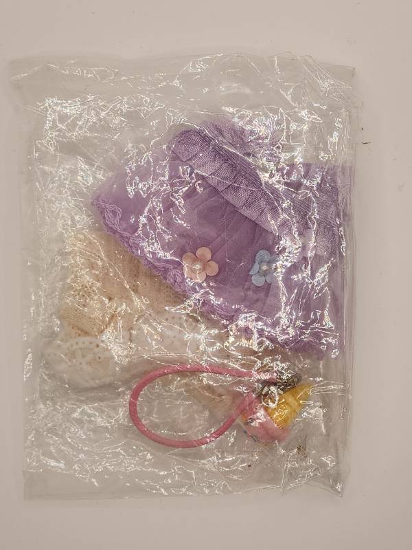 lot 67680 image: Doll Clothing Lot Purple Pink Cream Accessories NEW