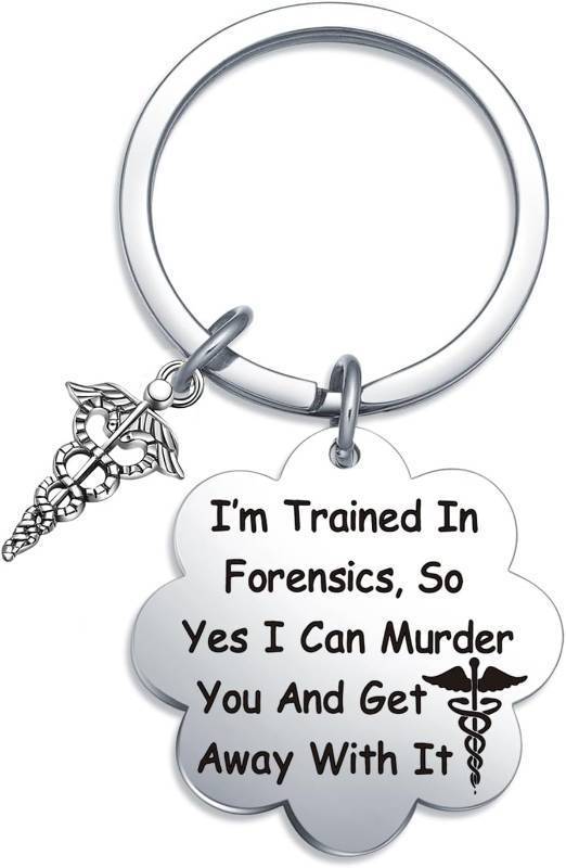 lot 67708 image: Criminologist Major Gifts Forensic Scientist Keychain Court Doctor Thank You Gifts Forensic Science Jewelry, Forensics Keychain, Standard