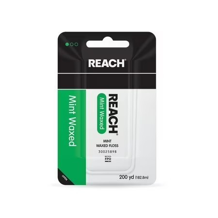 lot 67789 image: REACH DENTAL FLOSS MINT WAXED 200YD