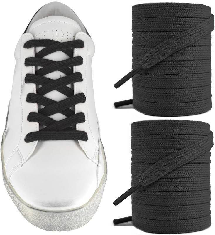 lot 67827 image: UamGlsob Cotton Shoe Laces for Golden Goose Sneakers, 100% Cotton Flat Athletic Shoelaces Replacement Strings for GG Shoes