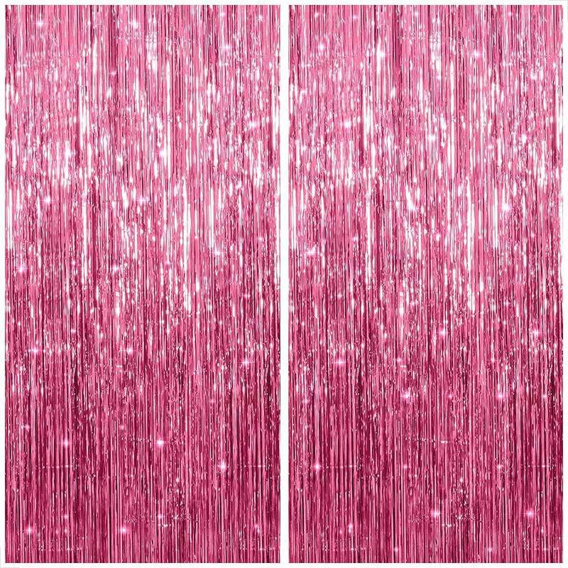lot 67839 image: KatchOn, Pink Streamers for Pink Party Decorations - XtraLarge 3.2x8 Feet, Pack of 2  Pink Birthday Decorations  Bachelorette Decor  Baby Shower Decorations