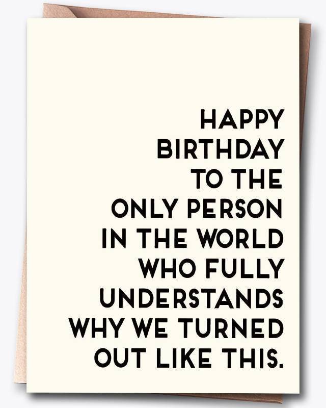 lot 67579 image: Hqulpr Funny Happy Birthday Cards for Sister & & Mom & Brother & Men & & Women, Best Firend, Greeting Card7in x 5in(Folded), Envelope  7.5in x 5.5in