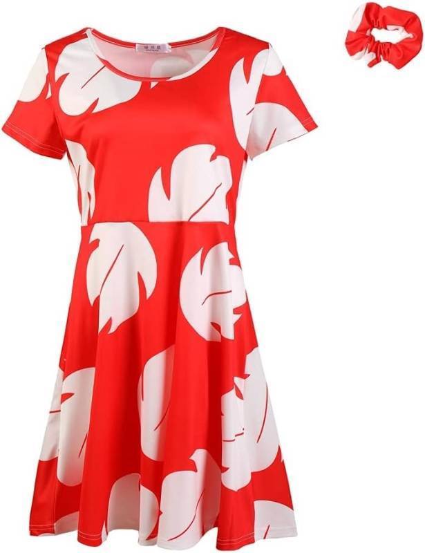 lot 46638 image: NEW Red Lilo Style Parent-Child Dress Vintage Cosplay Halloween Costume Outfit (XXL)