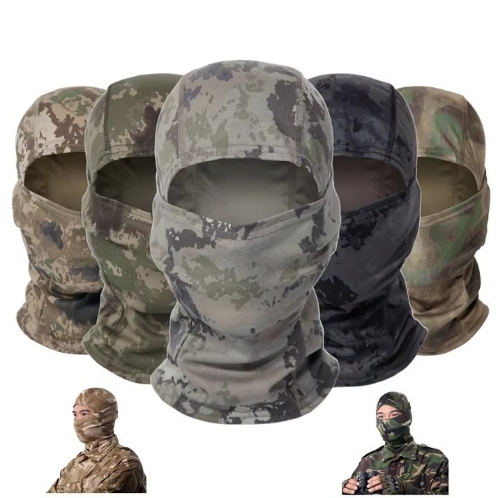 lot 66705 image: NEW Lightweight Tactical Balaclava Wind-Resistant Full Head & Neck Protection COLOR MOSS