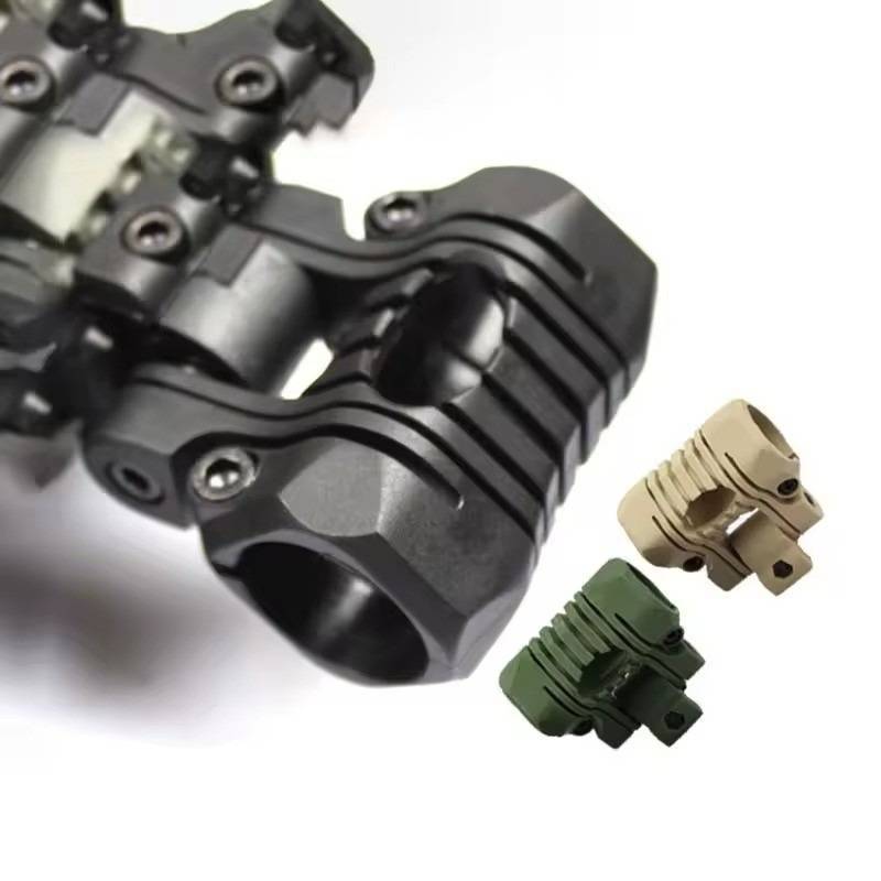 lot 66809 image: NEW Tactical Flashlight Helmet Holder Rail 21mm Rail Mount for Fast Mitch Wendy M88 TAN