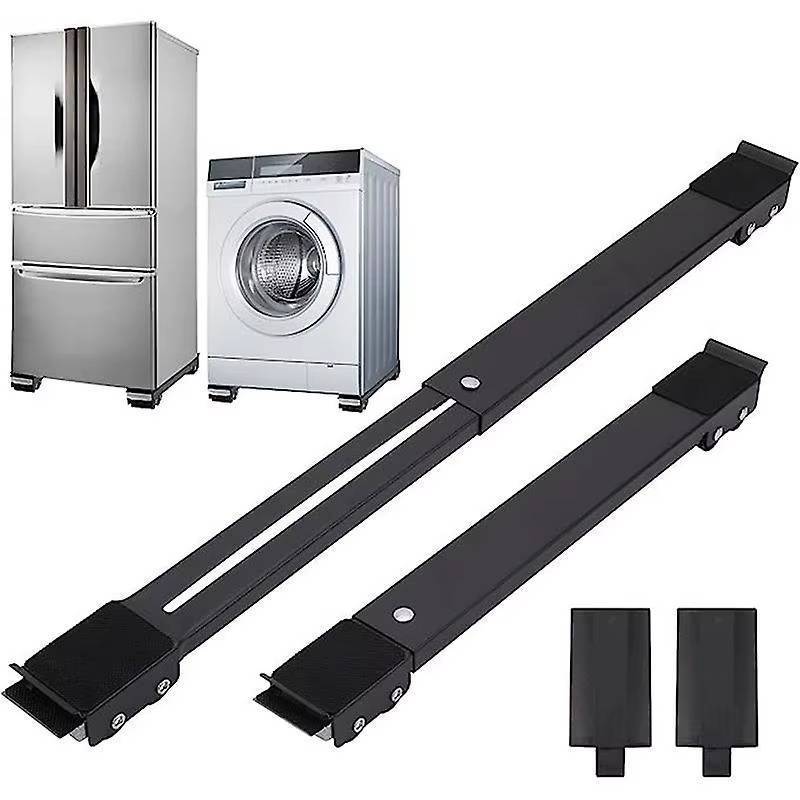 lot 66812 image: Furniture Washing Machine Dolly, Extendable Appliance Rollers Refrigerator Heavy NEW BLACK