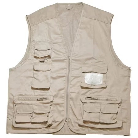 lot 85588 image: Cortland Fly Fishing Vest XLXXL - Tan Lightweight Multi-Pocket Fishing Gear NEW