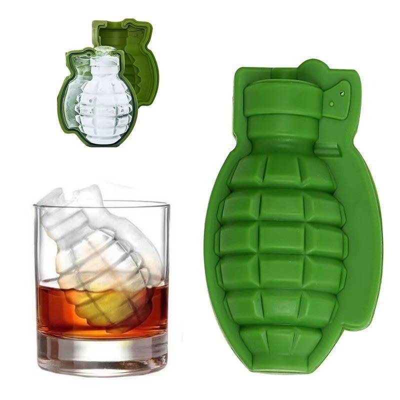 lot 85598 image: NEW Bourbon Ice Mold Grenade Shaped Ice Mold Whisky Ice molds Silicone
