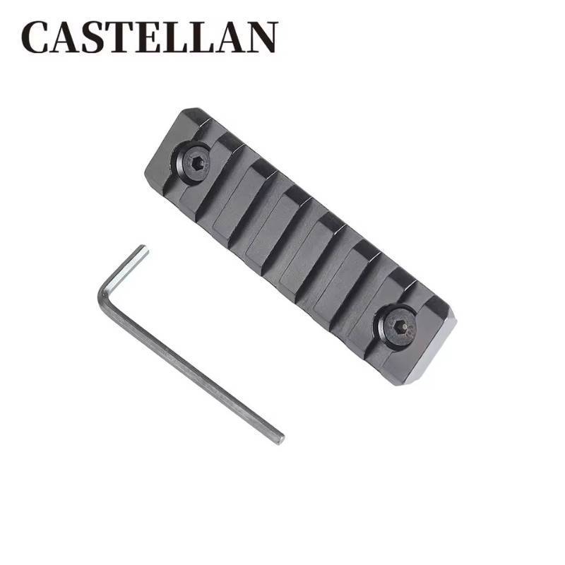 lot 86630 image: NEW Heavy-Duty Aluminum 7-Slot Single-Sided Rail Accessory Set