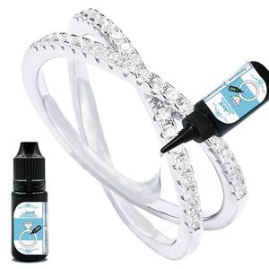 lot 67906 image: Innovative Ring Size Adjuster Glue for Losse Ring - Customizable Fit, Easy Application & Removal - UV Light Included, Irregular-Shaped Rings Adjustment Solution, transparency