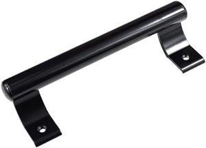 lot 67909 image: KAFENDA Sliding Door Handle, Modern Metal Handle for Bathroom Closet Door, 8in Aluminum Alloy Handle, Black