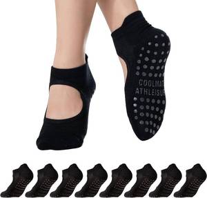 lot 67941 image: CoolMate Mens Grip Socks, Non Slip Athletic Socks for Pilates, Yoga