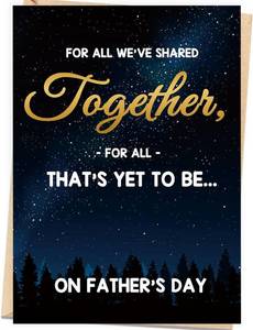 lot 67948 image: Asmallgf Heartfelt Fathers Day Card Gifts Decoration for Husband Boyfriend, For All Weve Shared Together, Beautiful Message Inside for a Loving Him on Fathers Day