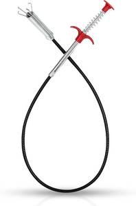 lot 67961 image: Drain Snake, 35-Inch Drain Clog Remover Tool, Flexible Grabber Claw for Bath Tub, Toilet, Kitchen Sink & Sewer