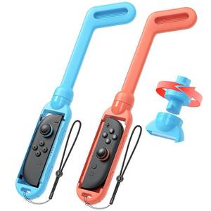lot 67980 image: for  - MENEEA Golf Club Grip for Nintendo Switch 2Switch 1 Joy-Con for Mario Golf Nintendo Switch Game Accessories & Mario Golf Super Rush Rotatable Clubhead,Detachable Storage