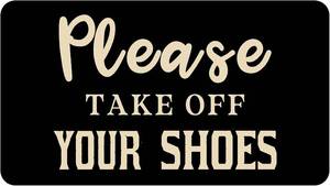 lot 68993 image: Please Take Off Your Shoes Doormat 30x17 Inch Cute Door Mat Front Rubber Door Mat Inside Outside Entryway Doormats Durable Resist Dirt Easy to Clean Funny Doormat Home Porch Decor Housewarming Gift