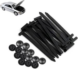 lot 68994 image: Upgraded PA66 Nylon Universal Cable Tie Buckle, 100 Pcs Heavy Duty Self-Locking UV Resistant Zip Ties for Automotive Car Fender Bumper and Wire Harness, 3.54 Inch Black