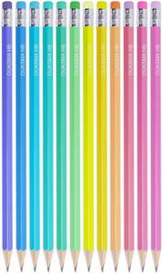 lot 69007 image: Pre-Sharpened Inspirational Pastel Pencils   HB #2 Affirmation Pencils with Motivational Quotes   Aesthetic School Supplies for Students, Teachers (O HB, 12)