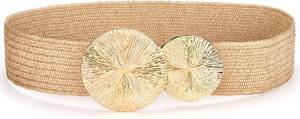 lot 69052 image: Women Elastic Braided Boho Belt Vintage Stretch Rattan Straw Woven Wide Belts Ladies Summer Dress Waist Belts, A_khaki