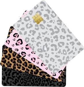 lot 69071 image: 4 PCS Credit Card Skin Leopard Print Theme Credit Card Skin Sticker Cover Vinyl Stickers for Debit Credit Cards Cute Waterproof Skins Cover for Bank Transportation Metro Key Cards
