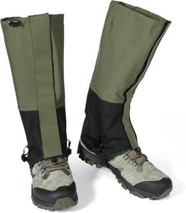 lot 69074 image: VEILS Leg Gaiters for Hiking Boots, Waterproof Snow Gaiters for Hunting, Trail, Skiing & Outdoor Work, Large Adjustable Shoe Gaiters with TPU Foot Strap for Men & Women