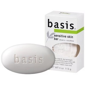 lot 69562 image: Basis Sensitive Skin Unscented Bar Soap - Alkaline PH - 4oz