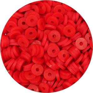 lot 69577 image: Bundooraking 2000pcs Red 6mm Polymer Clay Beads for Jewelry Making, Bracelets, Necklaces & More