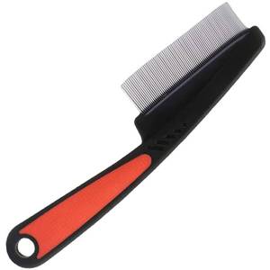 lot 69609 image: Stainless Steel Fine Tooth Comb Wooden Handle Dandruff Remover Flea Comb