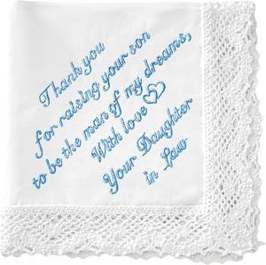 lot 69612 image: Mother of the Bride Gifts Wedding Handkerchief Keepsake