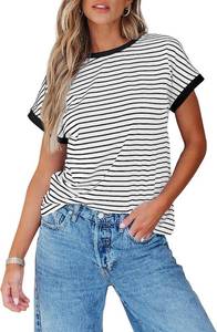 lot 69629 image: Dokotoo Colorblock Striped Knit Tee Crew Neck SMALL