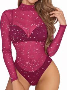 lot 69633 image: MANGOPOP Mesh Bodysuit See-Through Tops MED