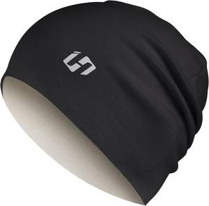 lot 69660 image: HASAGEI Thermal Running Hat - Mens Women Skull Cap Beanie Cycling Cap Under Helmet Black