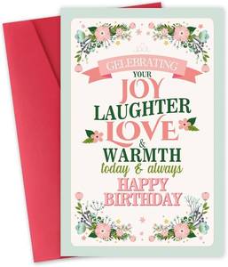 lot 69670 image: Funny Birthday Card for Women Her, Happy Birthday Cards Gifts for Wife Friends Bestie Sister Her, Friendship Card