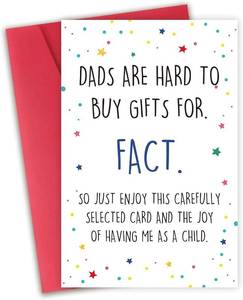lot 69680 image: Happy Fathers Day Card from Daughter Son, Funny Fathers Day Thank You Cards,Best Dad Gifts Fathers day Birthday