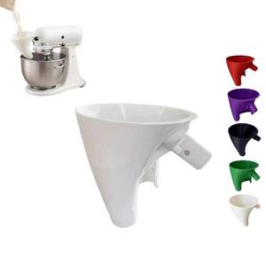lot 69681 image: Premium Flour Funnel for Stand Mixer   Compatible with Funnel for Kitchen Aid Artisan KSM150 and Bowl Lift, Perfect for Baking, Easy to Use, and Clean
