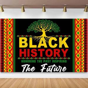 lot 69691 image: Black History Month Backdrop African American Country Supplies Child Classroom Decor Worthy of Commemoration National Holiday Banner Background Celebration 7x5ft BJOKKI0069