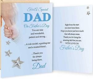 lot 69698 image: Asmallgf Special Dad Fathers Day Card for Him, Elegant Design with Heartfelt Message, Perfect for a Loving and Supportive Dad, Fathers day Decoration