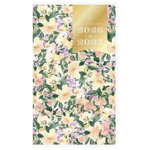 lot 67901 image: Blue Sky Day Designer 2026-2027 Monthly Planning Calendar 3.625x6.125 Marjorie Floral Clear