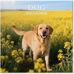 lot 69022 image: 2026 Calendar, Wall Calendar 2026, Dogs 12 Month Wall Calendars (Jan - Dec 2026) 12 x 24 Opened, Hanging Monthly Calendar Thick Paper for Kids Family Adults Office Home